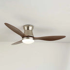 Ceiling Fan Light Six-Speed Dimmable LED Wood Finish