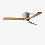 Ceiling Fan Light Walnut Wood Blades LED & Remote
