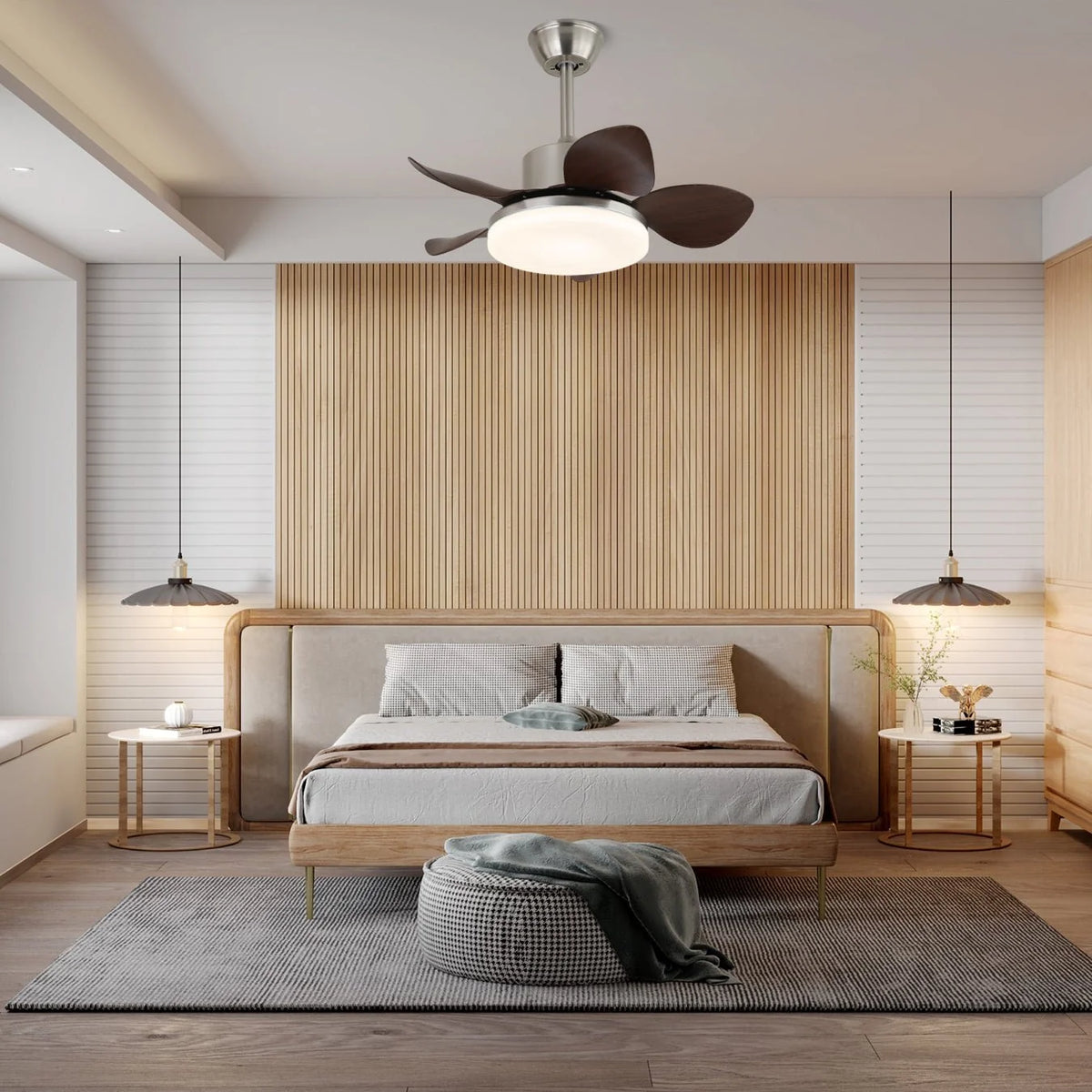 Ceiling Fan Light Whisper-Quiet LED Panel Remote Control