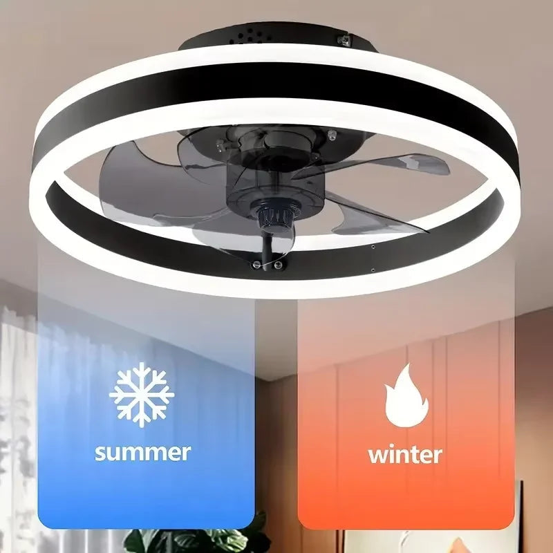 Ceiling Fan Light Whisper-Quiet Motor Dimmable LED Remote Control