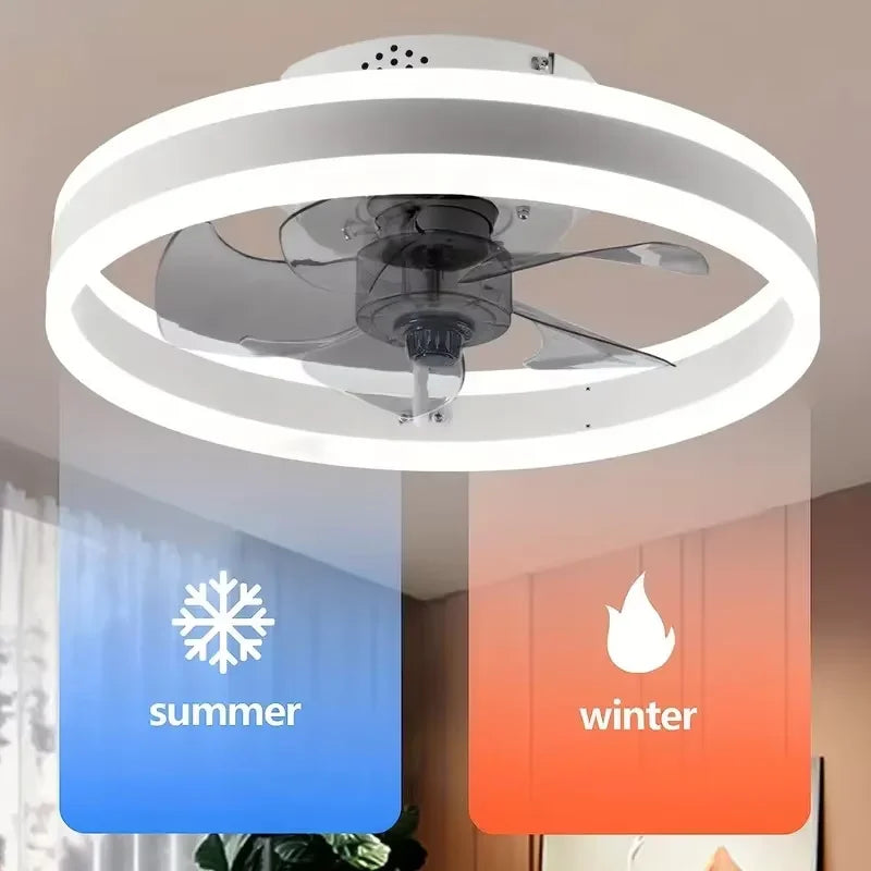 Ceiling Fan Light Whisper-Quiet Motor Dimmable LED Remote Control