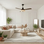 Ceiling Fan Lotus Cotton Shade Quiet DC Motor