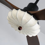 Ceiling Fan Lotus Cotton Shade Quiet DC Motor