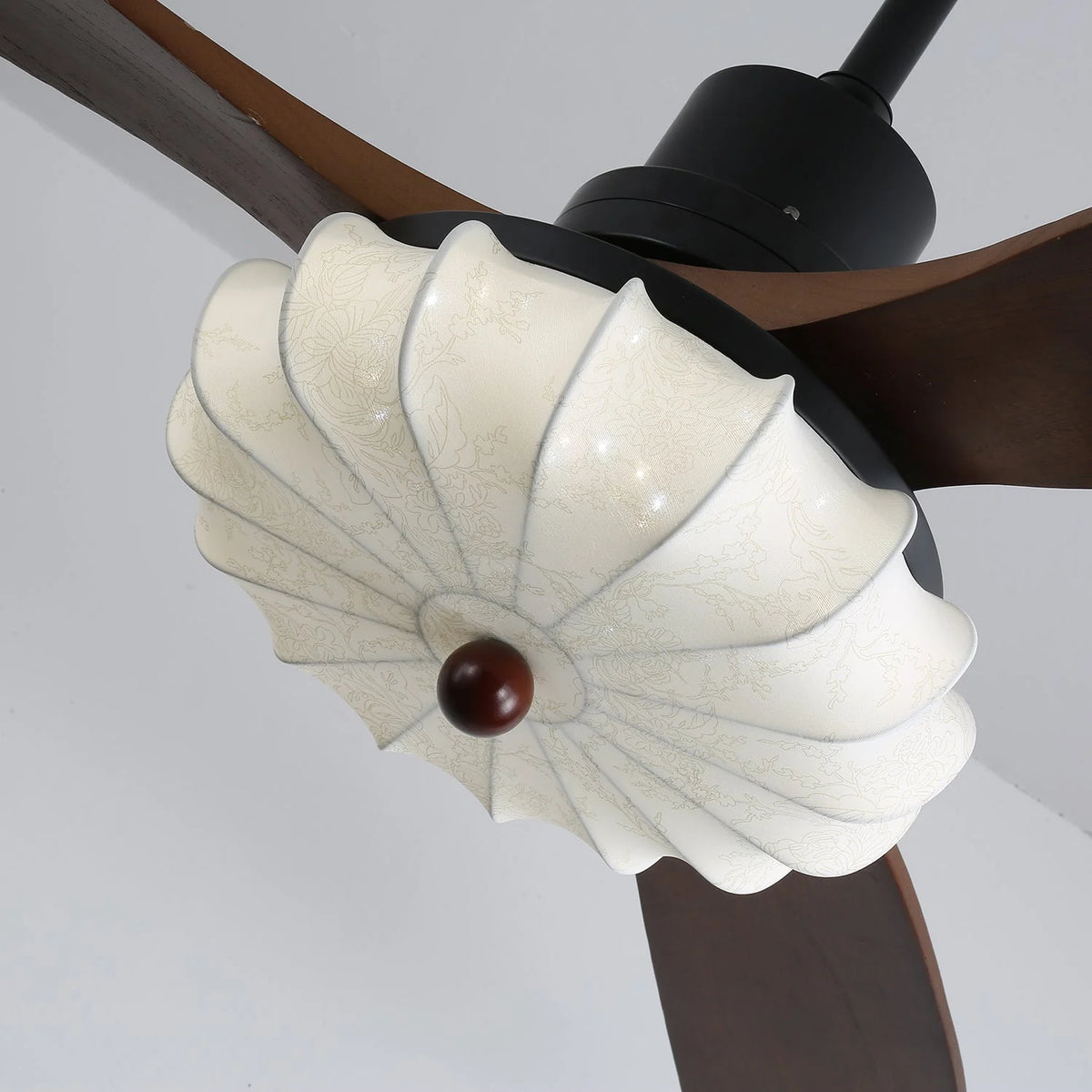 Ceiling Fan Lotus Cotton Shade Quiet DC Motor