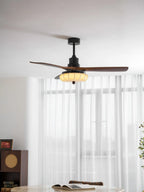Ceiling Fan Lotus Cotton Shade Quiet DC Motor