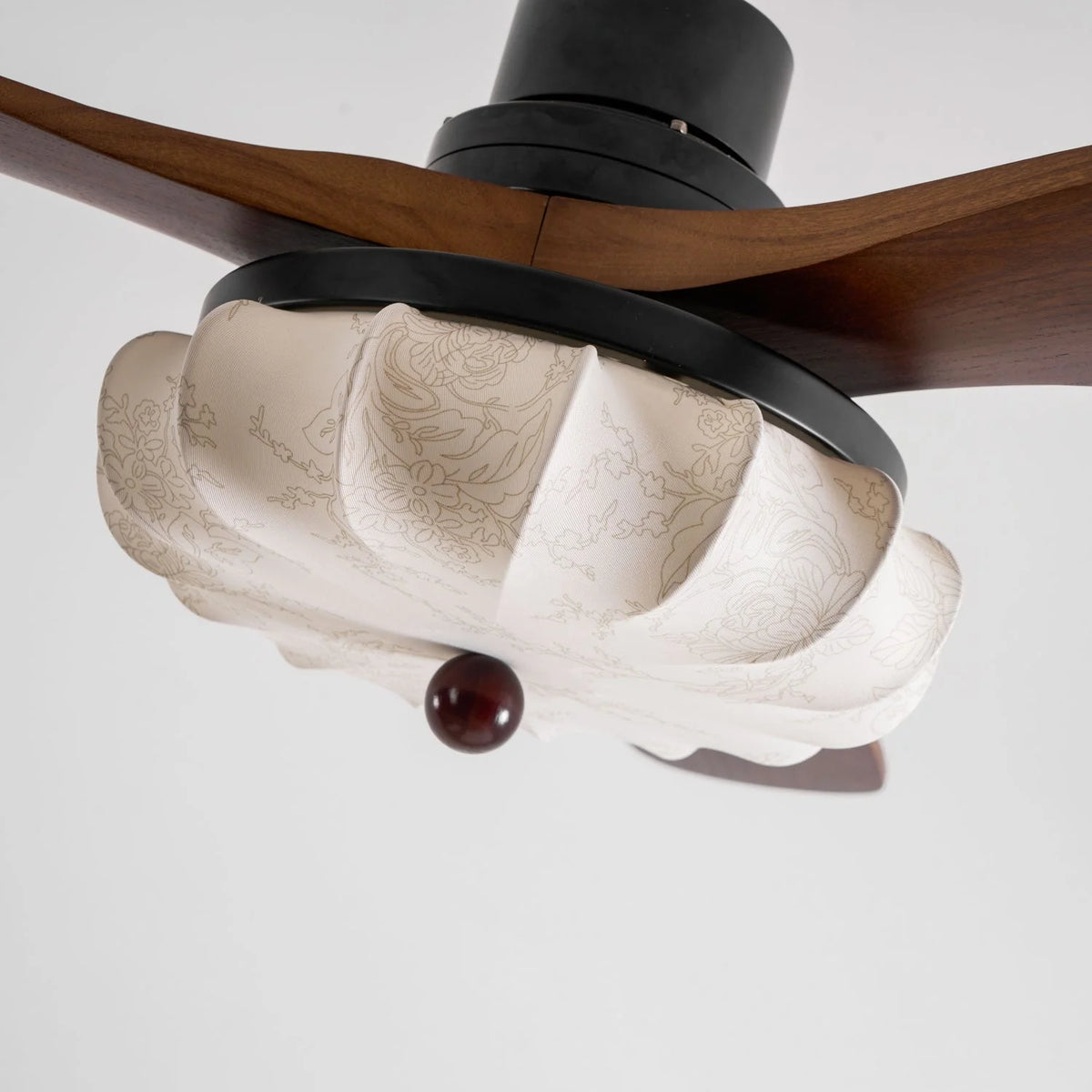 Ceiling Fan Lotus Cotton Shade Quiet DC Motor