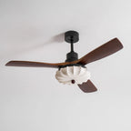 Ceiling Fan Lotus Cotton Shade Quiet DC Motor