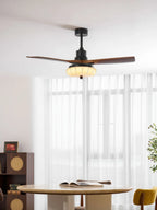 Ceiling Fan Lotus Cotton Shade Quiet DC Motor