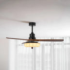 Ceiling Fan Lotus Cotton Shade Quiet DC Motor