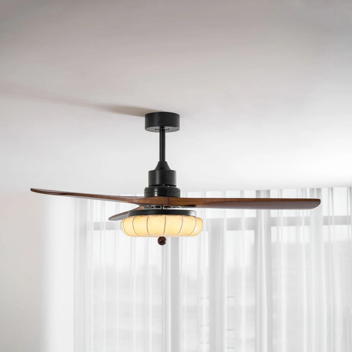 Ceiling Fan Lotus Cotton Shade Quiet DC Motor