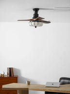 Ceiling Fan Lotus Cotton Shade Quiet DC Motor