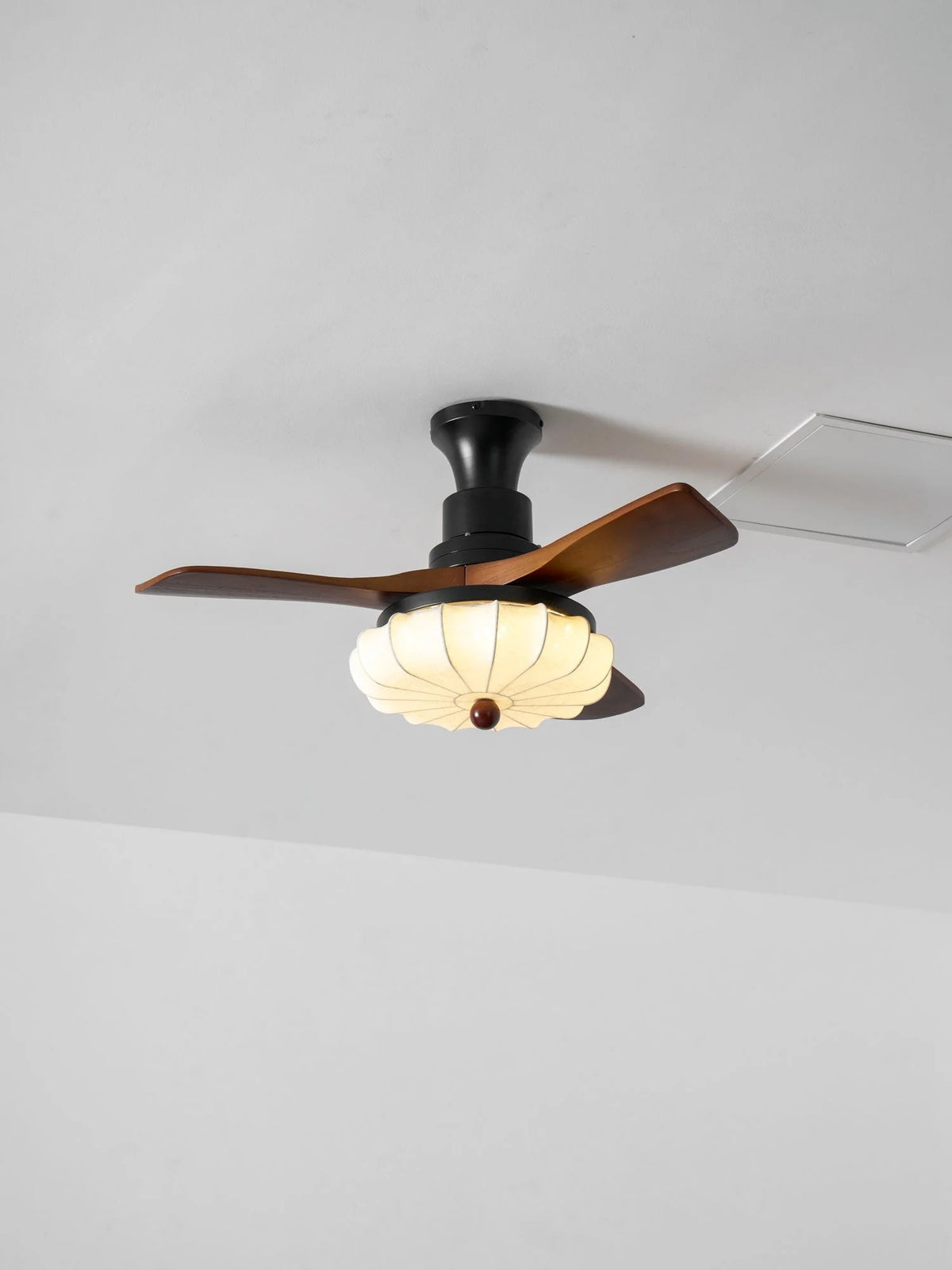 Ceiling Fan Lotus Cotton Shade Quiet DC Motor