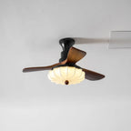 Ceiling Fan Lotus Cotton Shade Quiet DC Motor