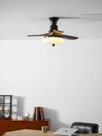 Ceiling Fan Lotus Cotton Shade Quiet DC Motor