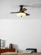 Ceiling Fan Lotus Cotton Shade Quiet DC Motor