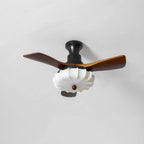 Ceiling Fan Lotus Cotton Shade Quiet DC Motor