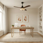 Ceiling Fan Lotus Cotton Shade Quiet DC Motor