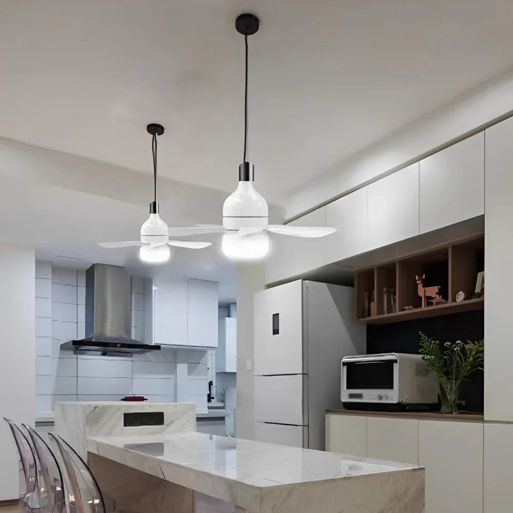 Ceiling Fan Low-Profile LED Light & Remote Control