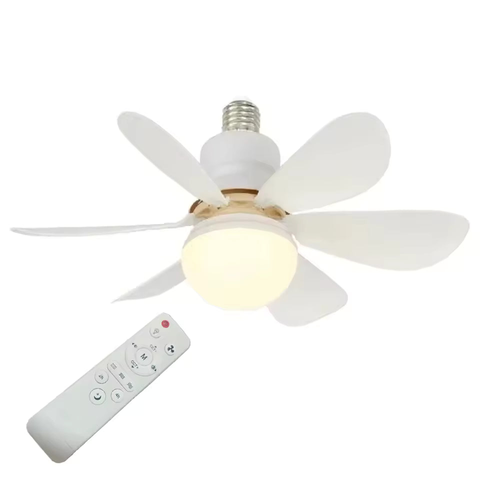 Ceiling Fan Low-Profile LED Light & Remote Control
