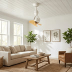 Ceiling Fan Quiet 35W 6-Speed Swivel Light