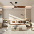 Ceiling Fan Quiet 6-Speed Walnut Blades