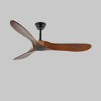 Ceiling Fan Quiet 6-Speed Walnut Blades