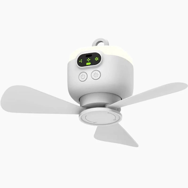 Ceiling Fan Rechargeable 8000 mAh Quiet LED Light