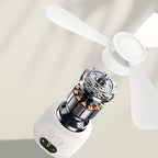 Ceiling Fan Rechargeable 8000 mAh Quiet LED Light