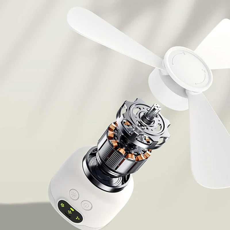 Ceiling Fan Rechargeable 8000 mAh Quiet LED Light