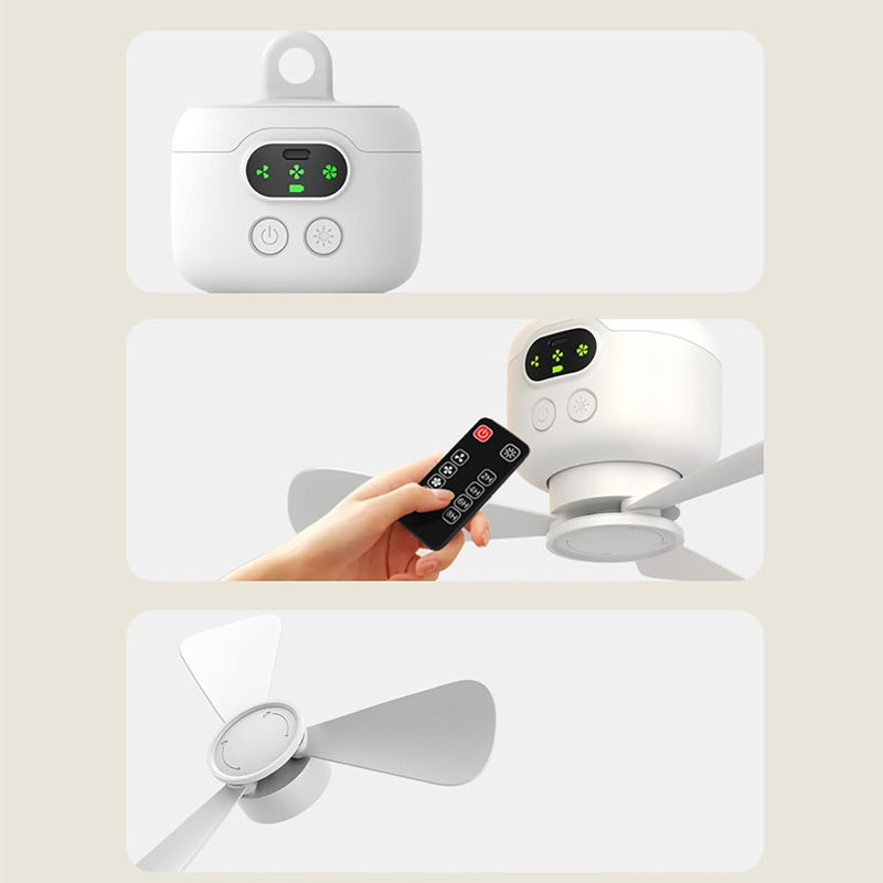 Ceiling Fan Rechargeable LED Light & Remote Control