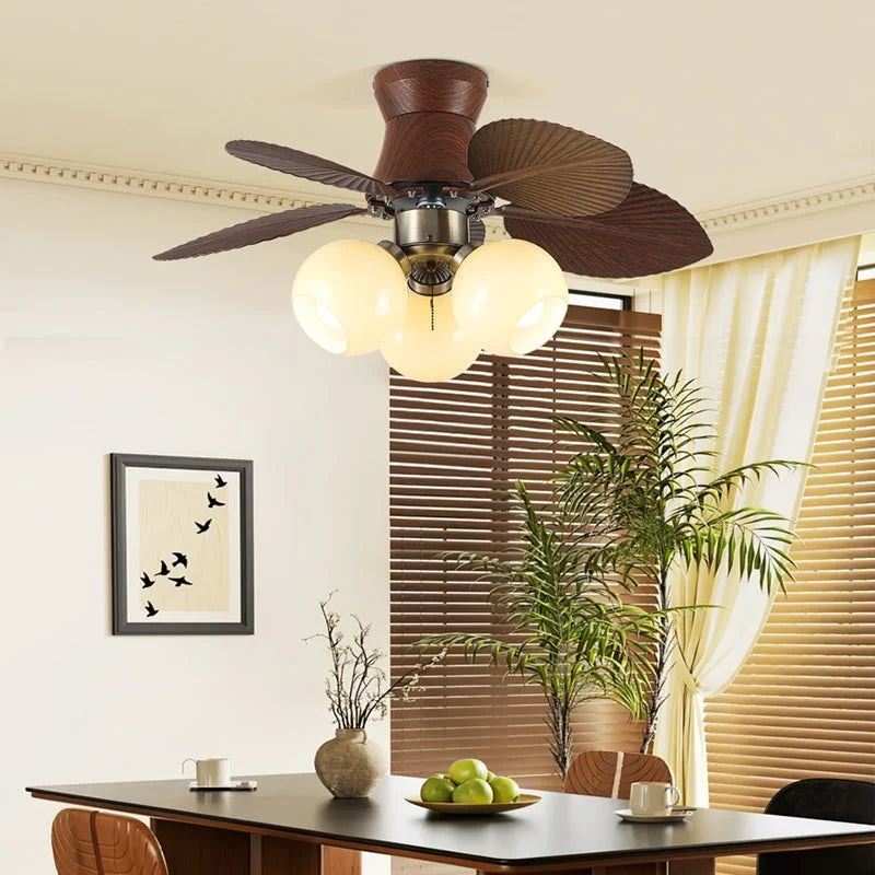 Ceiling Fan Remote Control & Dimmable Beige Light 6-Speed