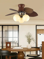 Ceiling Fan Remote Control & Dimmable Beige Light 6-Speed