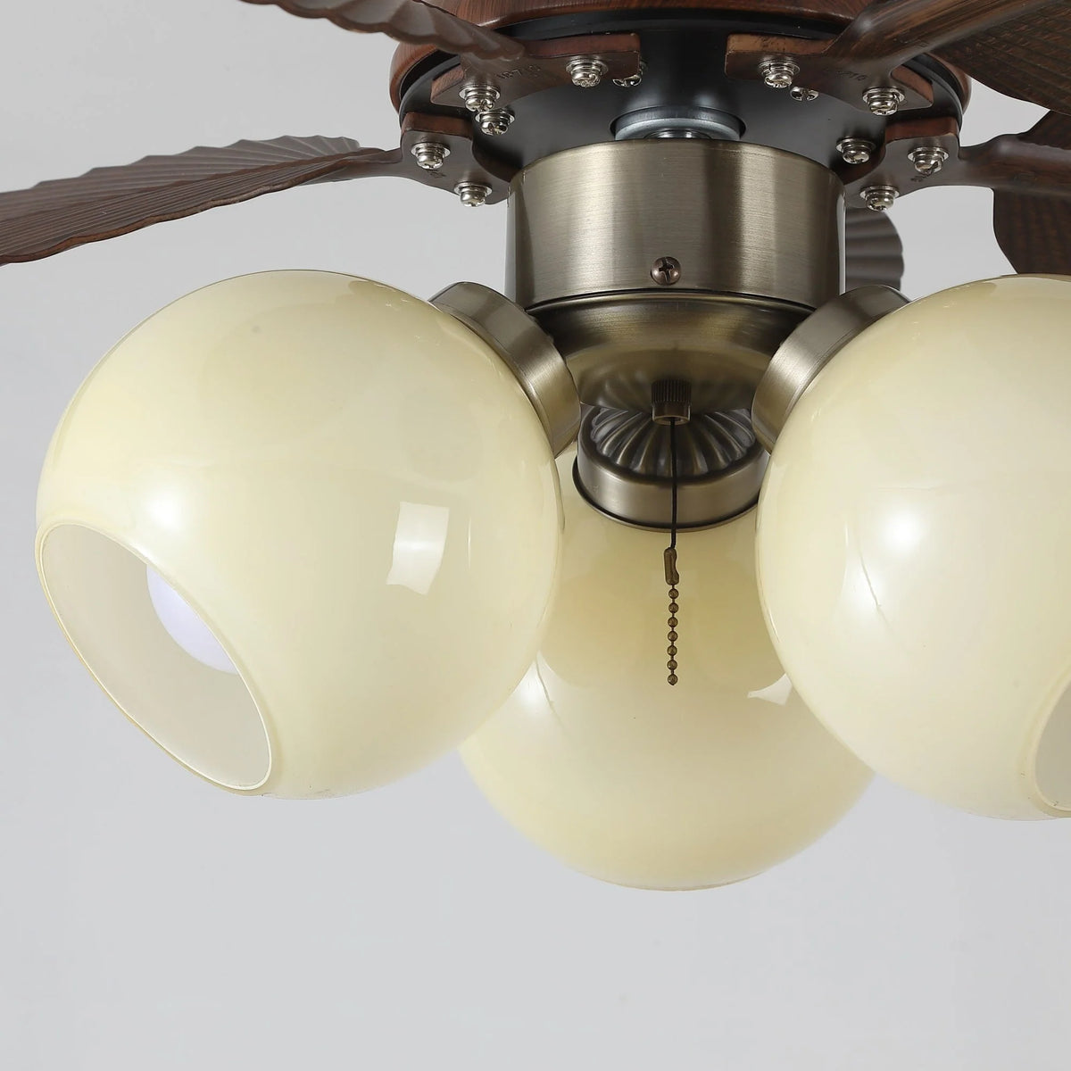 Ceiling Fan Remote Control & Dimmable Beige Light 6-Speed