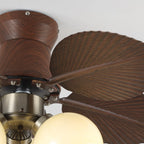 Ceiling Fan Remote Control & Dimmable Beige Light 6-Speed