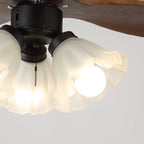 Ceiling Fan Scandinavian Wooden Blades Integrated LED