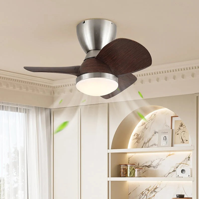 Ceiling Fan Silent Copper Motor Integrated LED & Remote