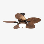 Ceiling Fan Six-Speed Remote Control Wood Grain Blades