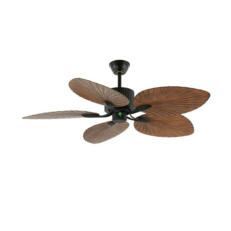 Ceiling Fan Six-Speed Remote Control Wood Grain Blades