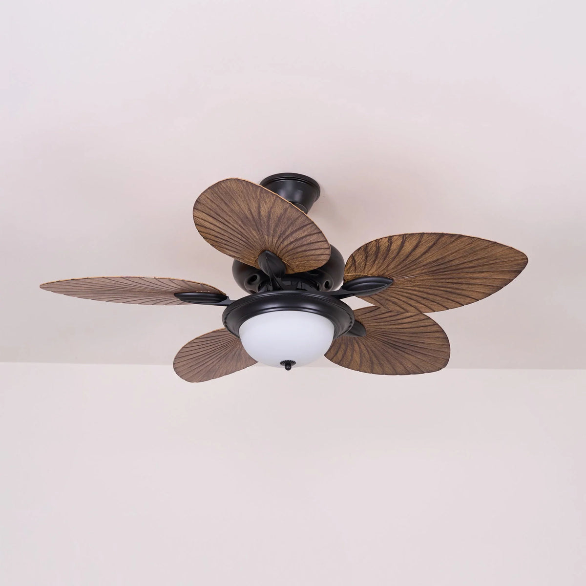 Ceiling Fan Six-Speed Remote Control Wood Grain Blades