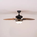 Ceiling Fan Six-Speed Remote Control Wood Grain Blades