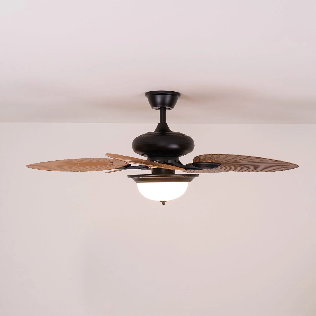 Ceiling Fan Six-Speed Remote Control Wood Grain Blades