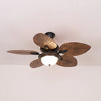Ceiling Fan Six-Speed Remote Control Wood Grain Blades