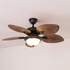 Ceiling Fan Six-Speed Remote Control Wood Grain Blades