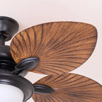 Ceiling Fan Six-Speed Remote Control Wood Grain Blades