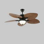 Ceiling Fan Six-Speed Remote Control Wood Grain Blades