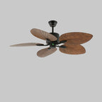 Ceiling Fan Six-Speed Remote Control Wood Grain Blades