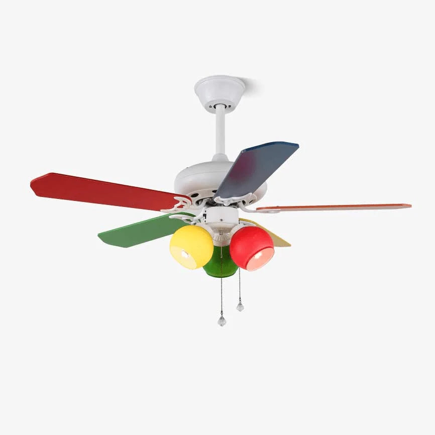 Ceiling Fan Six-Speed With Light & Remote