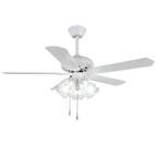 Ceiling Fan Six-Speed With Light & Remote