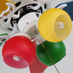 Ceiling Fan Six-Speed With Light & Remote