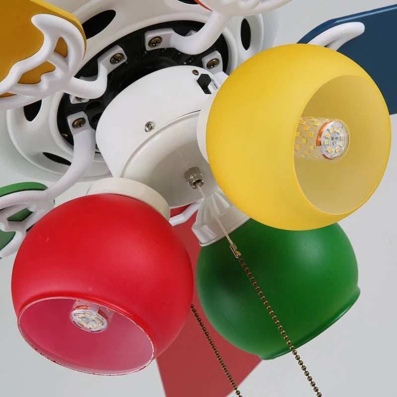 Ceiling Fan Six-Speed With Light & Remote